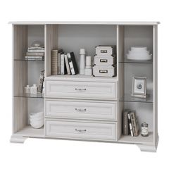 НИКОЛЬ Комод с 2 ст.дв., 1 гл.дв., 3 ящика в Тарко-Сале - tarko-sale.mebel24.online | фото 2
