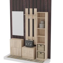 Обувница 2 секции (дуб сонома) в Тарко-Сале - tarko-sale.mebel24.online | фото 4
