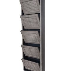 Обувница Комфорт Ф 002 Фасад 3D Гармонь ребро (5 секции) в Тарко-Сале - tarko-sale.mebel24.online | фото
