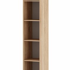 БЕАТРИС Шкаф-Пенал Соло (Дуб Сонома/Белый глянец) в Тарко-Сале - tarko-sale.mebel24.online | фото 2
