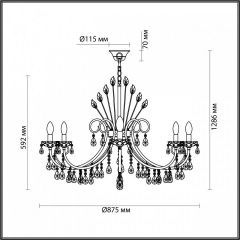 Подвесная люстра Odeon Light Versia 4977/10 в Тарко-Сале - tarko-sale.mebel24.online | фото 5