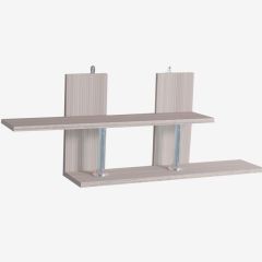 Полка навесная "Умная" ПН 1 (Ясень шимо светлый) в Тарко-Сале - tarko-sale.mebel24.online | фото