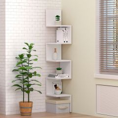 Полка угловая (ЛДСП Белый) в Тарко-Сале - tarko-sale.mebel24.online | фото