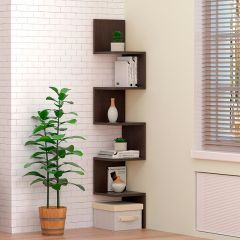 Полка угловая (ЛДСП Венге) в Тарко-Сале - tarko-sale.mebel24.online | фото