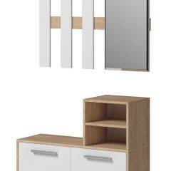 Прихожая Энтер (Белый/Дуб Сонома) Комплектация 3 в Тарко-Сале - tarko-sale.mebel24.online | фото 4