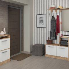 Прихожая Энтер (Дуб Сонома/Белый) в Тарко-Сале - tarko-sale.mebel24.online | фото 3