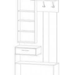 ИНФИНИТИ Прихожая (Секция с зеркалом + шкаф-пенал) в Тарко-Сале - tarko-sale.mebel24.online | фото 11