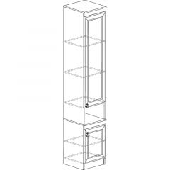 Шкаф многоцелевой №617 Инна Денвер темный в Тарко-Сале - tarko-sale.mebel24.online | фото 2