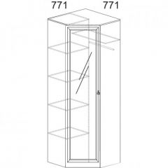Шкаф угловой №621 "Инна" (угол 770*770) Денвер темный в Тарко-Сале - tarko-sale.mebel24.online | фото 2
