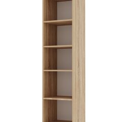 ИТАЛИЯ П-400 Пенал 2 дв. (Дуб сонома/Белый глянец) в Тарко-Сале - tarko-sale.mebel24.online | фото 2