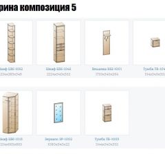 Прихожая Карина (модульная) в Тарко-Сале - tarko-sale.mebel24.online | фото 2