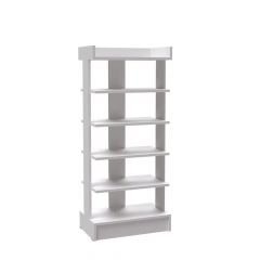 Прихожая Кевин Обувница открытая (Белый) в Тарко-Сале - tarko-sale.mebel24.online | фото