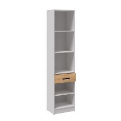 Прихожая Кевин Пенал с зеркалом (Белый/Дуб крафт) в Тарко-Сале - tarko-sale.mebel24.online | фото 2