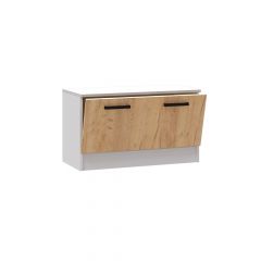 Прихожая Кевин Тумба 800 (Белый/Дуб крафт) в Тарко-Сале - tarko-sale.mebel24.online | фото 2