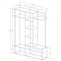 ЛУИЗА Прихожая (сонома/белый) в Тарко-Сале - tarko-sale.mebel24.online | фото 2