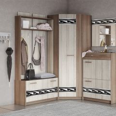 Прихожая Марица Модульная (ЯШ темный/ светлый) в Тарко-Сале - tarko-sale.mebel24.online | фото 2