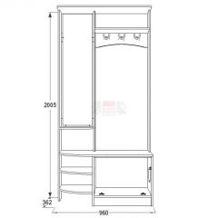 Прихожая Саша - 13 в Тарко-Сале - tarko-sale.mebel24.online | фото 2