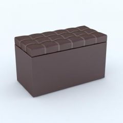 Пуф КВАДРО тип 2 Коричневый в Тарко-Сале - tarko-sale.mebel24.online | фото 2