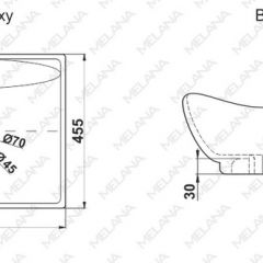 Раковина MELANA MLN-7211 в Тарко-Сале - tarko-sale.mebel24.online | фото 2