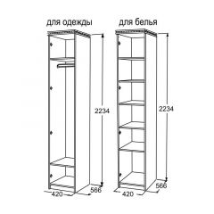 Шкаф 1-но дверный для одежды Ольга-13 в Тарко-Сале - tarko-sale.mebel24.online | фото 2