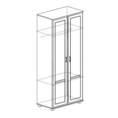 Шкаф 2-х дверный с полками №241 Белла в Тарко-Сале - tarko-sale.mebel24.online | фото 2