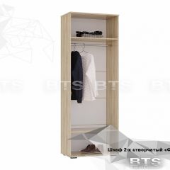 ФЛАЙ Шкаф 2-х створчатый ШК-04 (дуб сонома/белый) в Тарко-Сале - tarko-sale.mebel24.online | фото 4