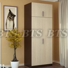 Шкаф 2-х створчатый с перегородкой (венге/лоредо) в Тарко-Сале - tarko-sale.mebel24.online | фото