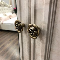 Шкаф 2-х створчатый с Зеркалом Афина (крем корень) в Тарко-Сале - tarko-sale.mebel24.online | фото 2