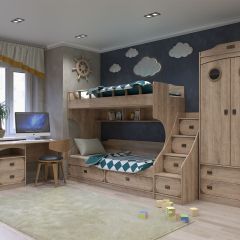 Шкаф 2х ств. НКМ Мираж-1 Сек. №6 + Иллюминатор в Тарко-Сале - tarko-sale.mebel24.online | фото 3