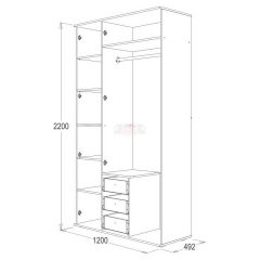 Шкаф 3-х дверный Ольга-14 в Тарко-Сале - tarko-sale.mebel24.online | фото 2