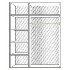 Шкаф 3-х дверный с зеркалами (01.143) Роза (беж) в Тарко-Сале - tarko-sale.mebel24.online | фото 2