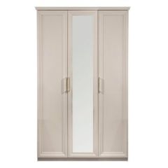 Шкаф 3-х ств с зеркалом Мокко (бежевый) в Тарко-Сале - tarko-sale.mebel24.online | фото 2