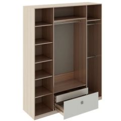 Шкаф 4 двери Глэдис М24 (ЯШС/Белый) в Тарко-Сале - tarko-sale.mebel24.online | фото 2