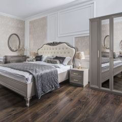 Шкаф 5-ти ств с зеркалами Мокко (серый камень) в Тарко-Сале - tarko-sale.mebel24.online | фото 4