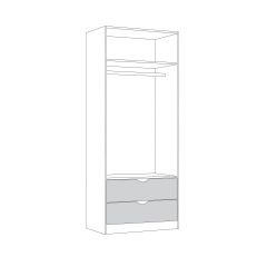 Шкаф для одежды 13.327 Уна в Тарко-Сале - tarko-sale.mebel24.online | фото 3