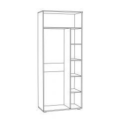 Шкаф для одежды 1751 Бьянка в Тарко-Сале - tarko-sale.mebel24.online | фото 2