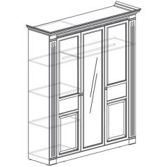 Шкаф 3-х дверный №180 "Лючия" Дуб оксфорд в Тарко-Сале - tarko-sale.mebel24.online | фото 2