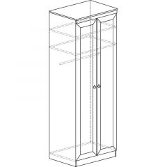 Шкаф для одежды №609 Инна Денвер темный в Тарко-Сале - tarko-sale.mebel24.online | фото 3