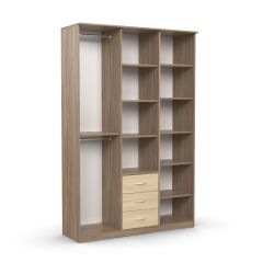 Шкаф комбинированный Дуэт Люкс без зеркала в Тарко-Сале - tarko-sale.mebel24.online | фото 2