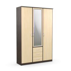 Шкаф комбинированный Дуэт Люкс с зеркалом в Тарко-Сале - tarko-sale.mebel24.online | фото