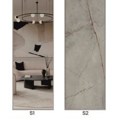 Шкаф-купе 1300 серии SILVER S1+S1+B2+PL2 (2 ящика+1 штанга+1 полка) профиль «Серебро» в Тарко-Сале - tarko-sale.mebel24.online | фото 7
