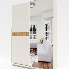 Шкаф-купе 1400 серии SOFT D6+D4+B2+PL2 (2 ящика+1штанга+1 полка) профиль «Капучино» в Тарко-Сале - tarko-sale.mebel24.online | фото