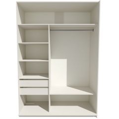 Шкаф-купе 1400 серии SOFT D6+D4+B2+PL2 (2 ящика+1штанга+1 полка) профиль «Капучино» в Тарко-Сале - tarko-sale.mebel24.online | фото 2