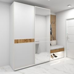 Шкаф-купе 1400 серии SOFT D6+D4+B2+PL2 (2 ящика+1штанга+1 полка) профиль «Капучино» в Тарко-Сале - tarko-sale.mebel24.online | фото 4