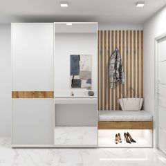 Шкаф-купе 1400 серии SOFT D6+D4+B2+PL2 (2 ящика+1штанга+1 полка) профиль «Капучино» в Тарко-Сале - tarko-sale.mebel24.online | фото 5