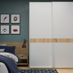 Шкаф-купе 1400 серии SOFT D6+D6+B2+PL3 (2 ящика+2штанги) профиль «Капучино» в Тарко-Сале - tarko-sale.mebel24.online | фото 5