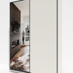 Шкаф-купе 1600 серии SOFT D1+D3+B2+PL1 (2 ящика+1штанга) профиль «Графит» в Тарко-Сале - tarko-sale.mebel24.online | фото 2