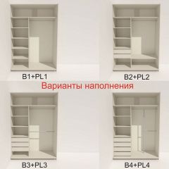 Шкаф-купе 1600 серии SOFT D1+D3+B2+PL1 (2 ящика+1штанга) профиль «Графит» в Тарко-Сале - tarko-sale.mebel24.online | фото 5