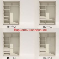 Шкаф-купе 1600 серии SOFT D8+D2+B2+PL4 (2 ящика+F обр.штанга) профиль «Капучино» в Тарко-Сале - tarko-sale.mebel24.online | фото 4