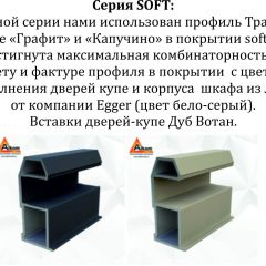 Шкаф-купе 1600 серии SOFT D8+D2+B2+PL4 (2 ящика+F обр.штанга) профиль «Капучино» в Тарко-Сале - tarko-sale.mebel24.online | фото 10